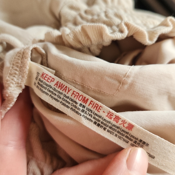 Free People Movement Mia Lounge Pant Lyocell Cream Wide-Leg Pant Medium - Picture 14 of 14